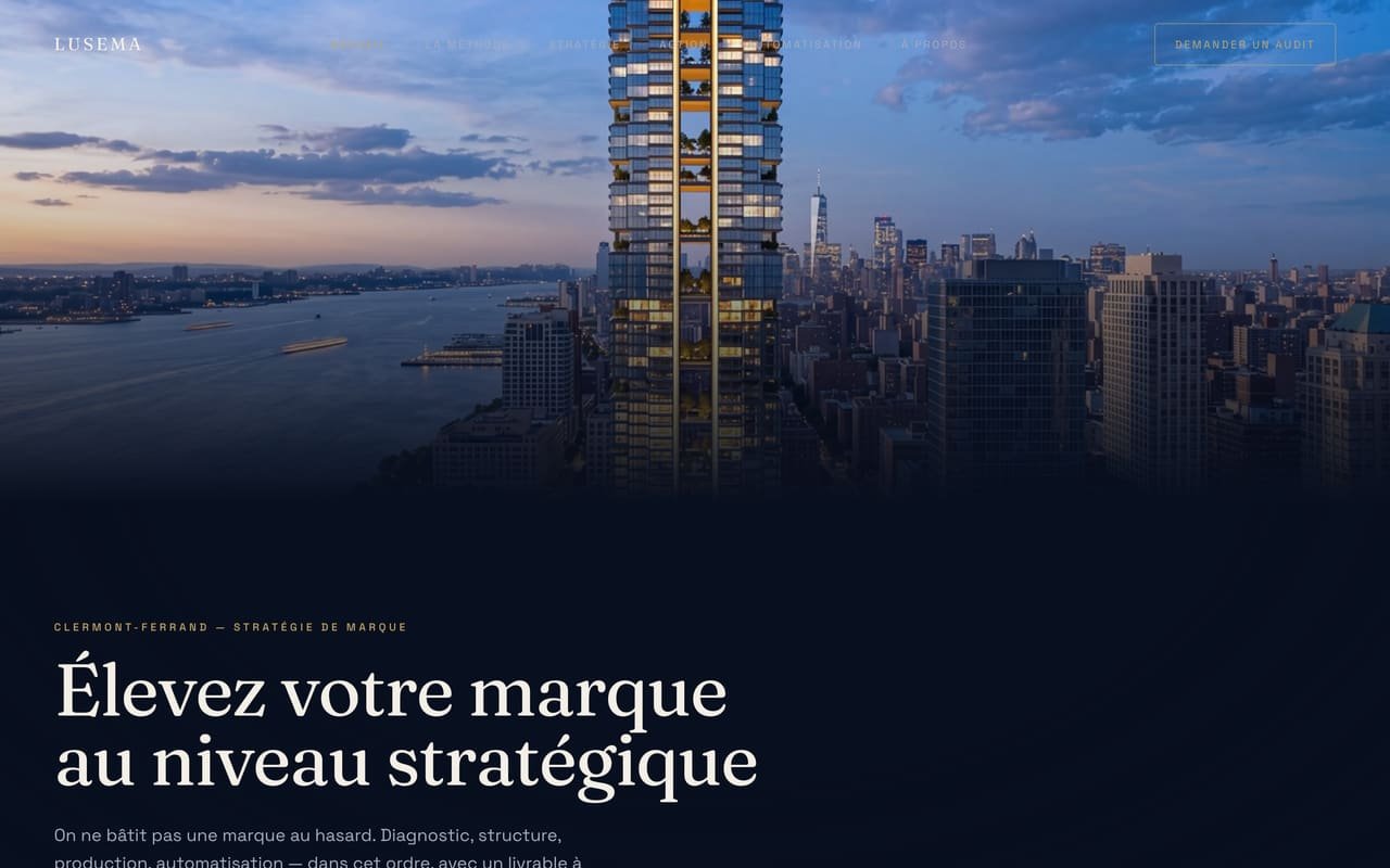 Page d'accueil de Après, sur ordinateur