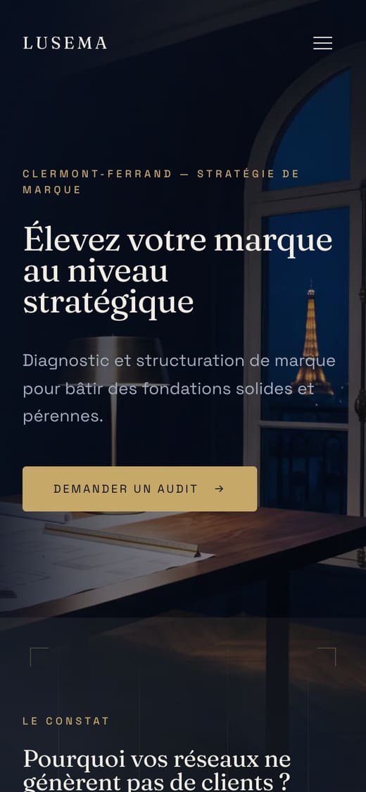 Avant sur téléphone